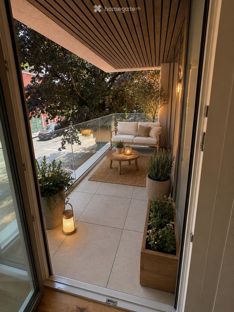 Appart neuf 3,5 p. jardin privatif et balcon - Centre-ville (4)