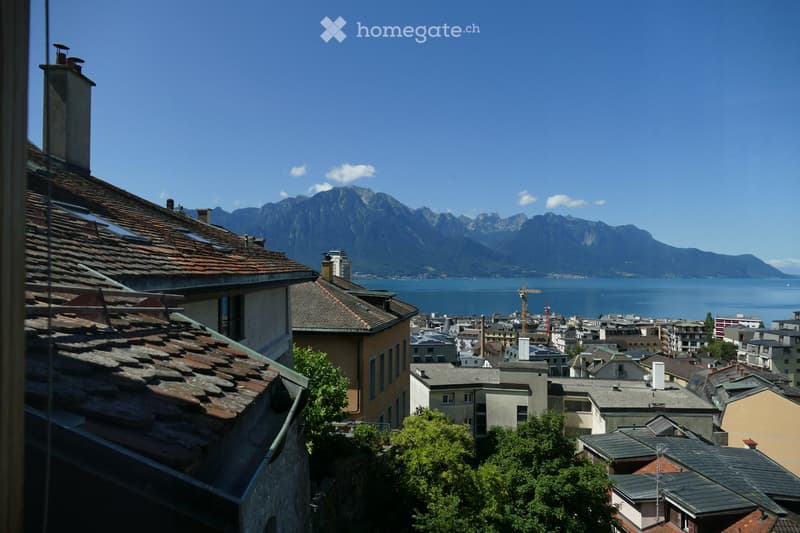 Duplex, Montreux Vieille ville, vue 360, lumineux, calme (1)