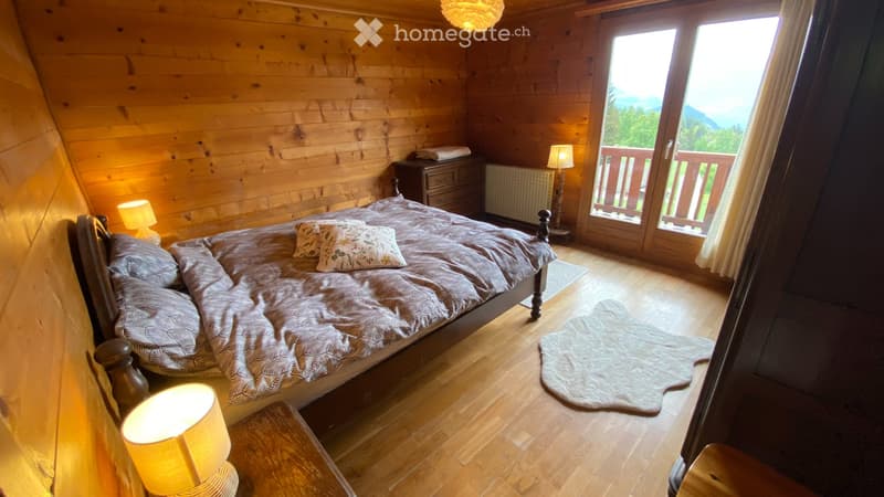 A louer cet hiver chalet meublé vue imprenable sur les Alpes (2)