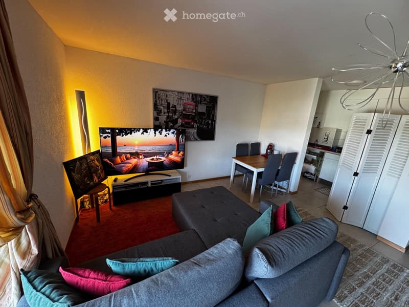 Grand studio meublé avec balcon proche Renens/Crissier (1)