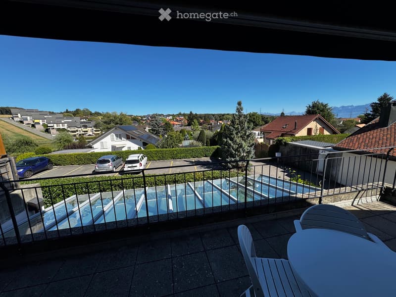 Grand studio meublé avec balcon proche Renens/Crissier (5)