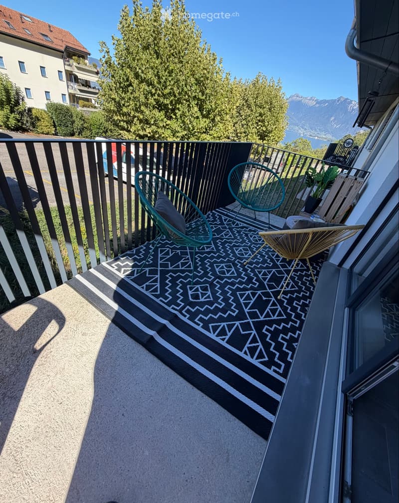 Magnifique 2,5 pièces VUE LAC LÉMAN  St-Gingolph Balcon (2)