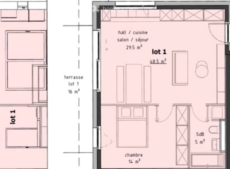 À LOUER -APPARTEMENT NEUF DE 2,5 PIÈCES AVEC JARDIN PRIVATIF (2)