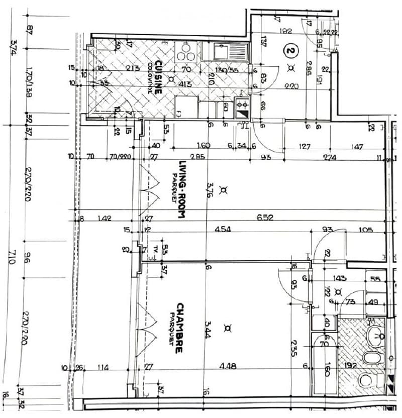 Appartement de 3,5 pièces, 3ème étage, 69 m2, balcon 11 m2 (12)