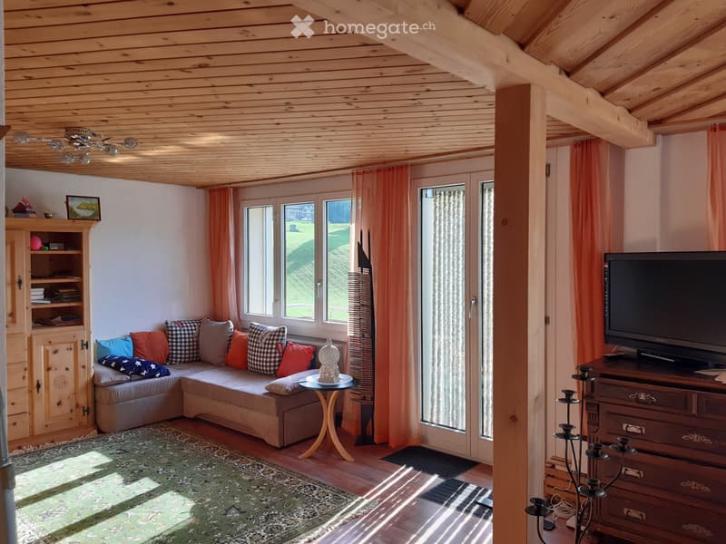 2 1/2 Zimmer-Wohnung mit wunderbarer Aussicht auf die Berge (4)