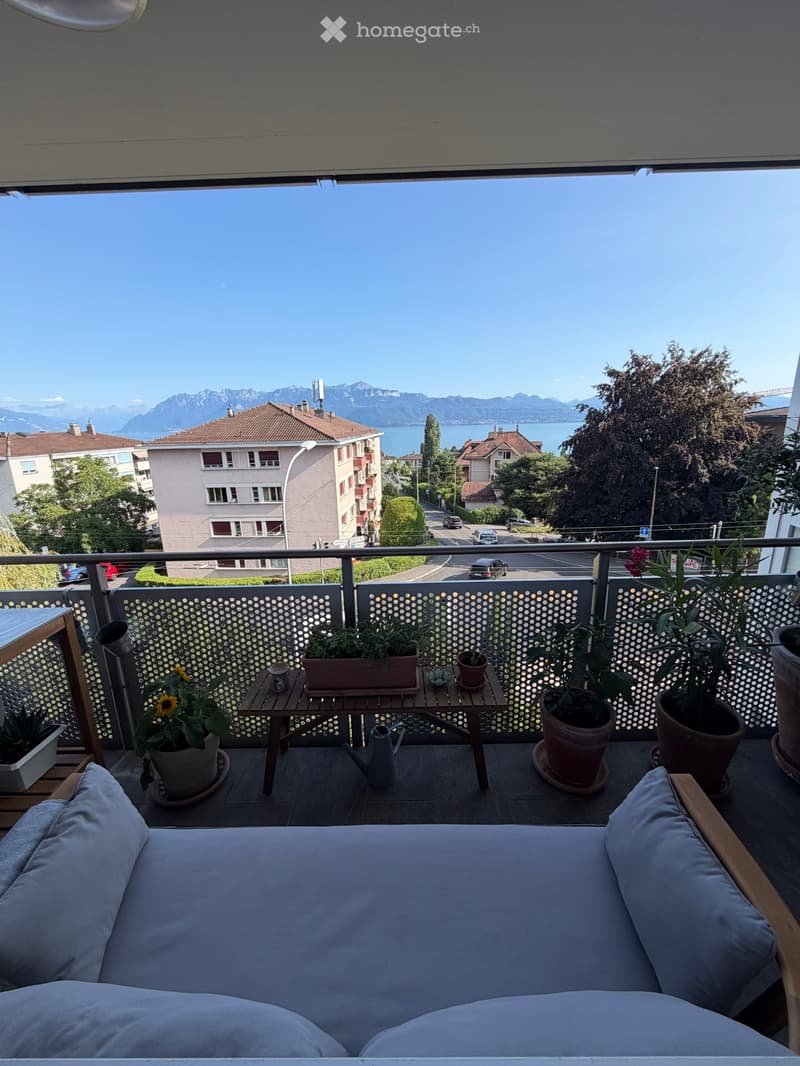 Chambre privée - Magnifique appartement vue Lac (4)