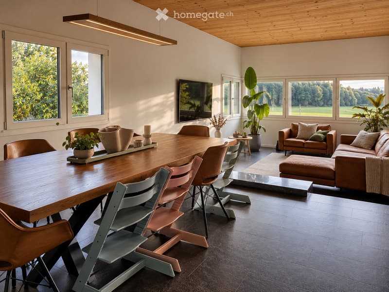 6.5-Zimmer-Doppelhaushälfte mit Garten in Münchenbuchsee (2)