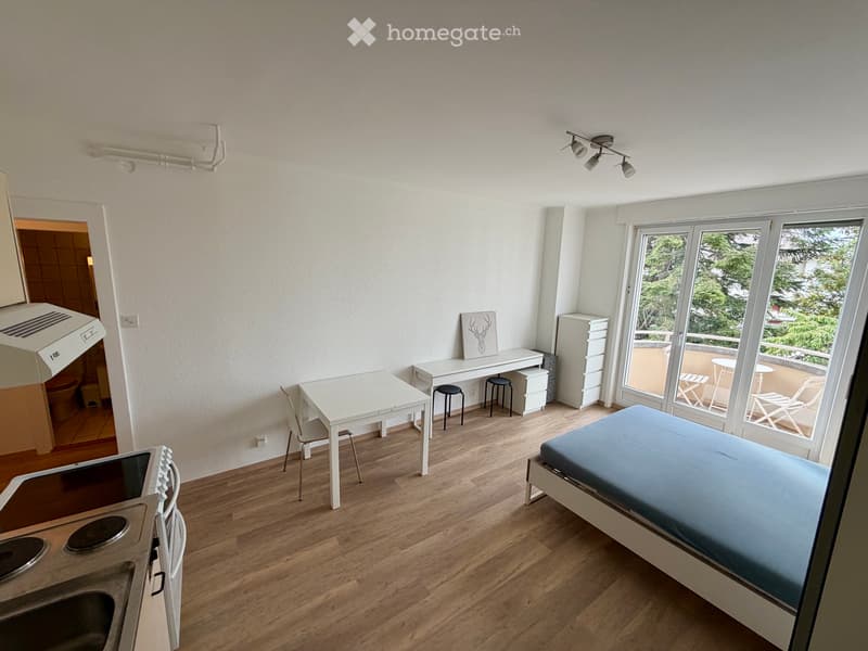 Studio meublé lumineux avec balcon (2)