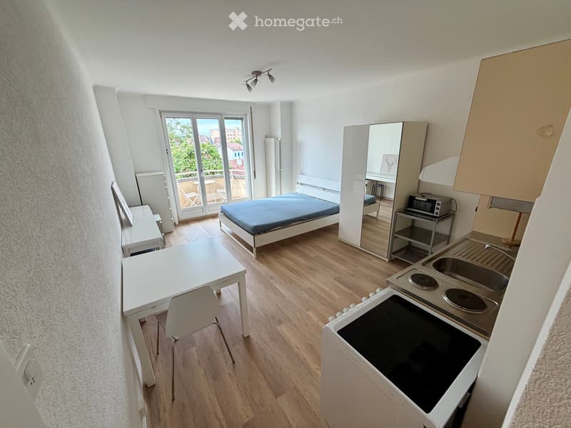 Studio meublé lumineux avec balcon (1)