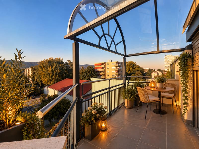 2.5 pces lumineux fraîchement rafraîchi avec balcon (3)