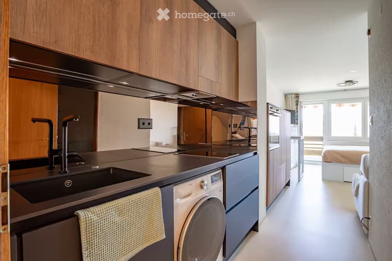 Studio à louer moderne avec vue au coeur de Nendaz à l'année (1)