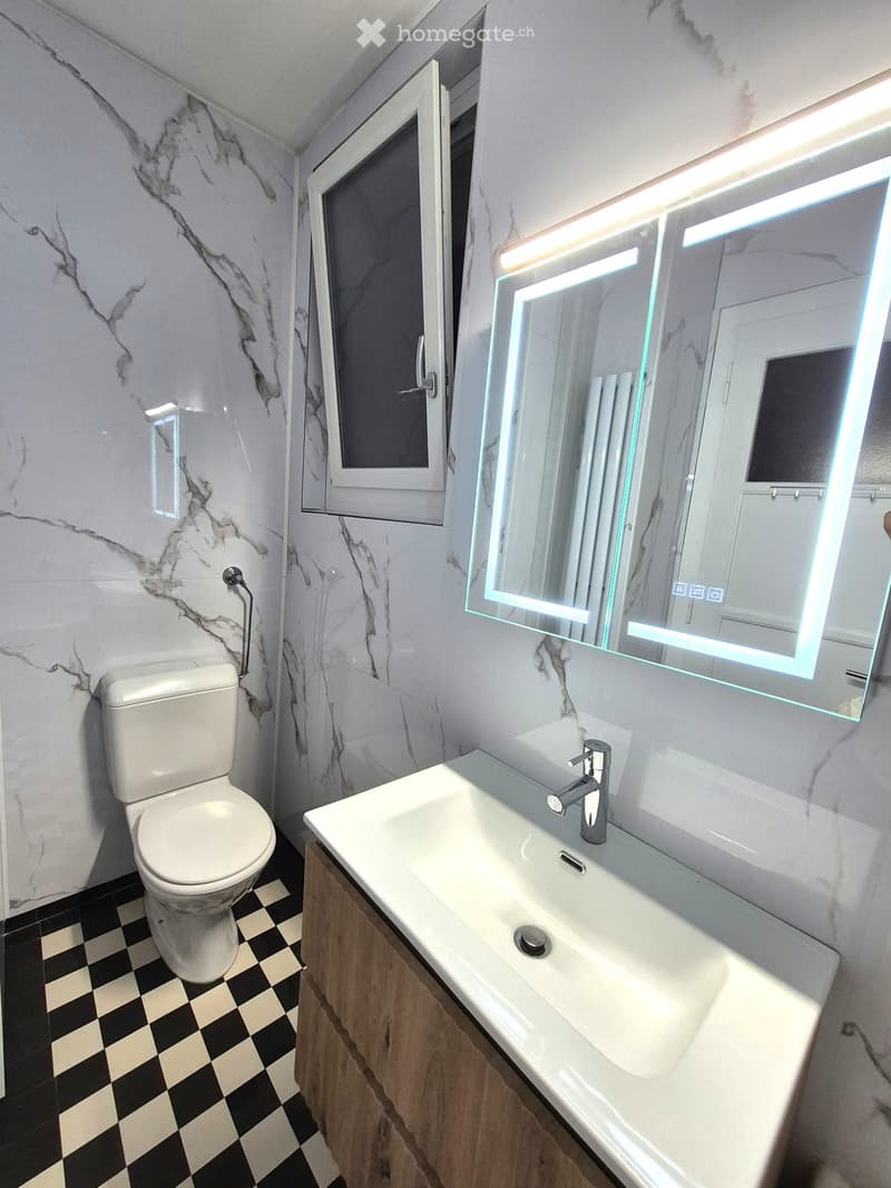 Appartement 2.5 pièces, rénové, proche de la gare Fribourg (4)