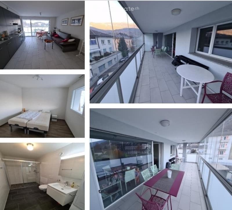 Appartement lumineux 2.5p 54m2 Chippis (4)
