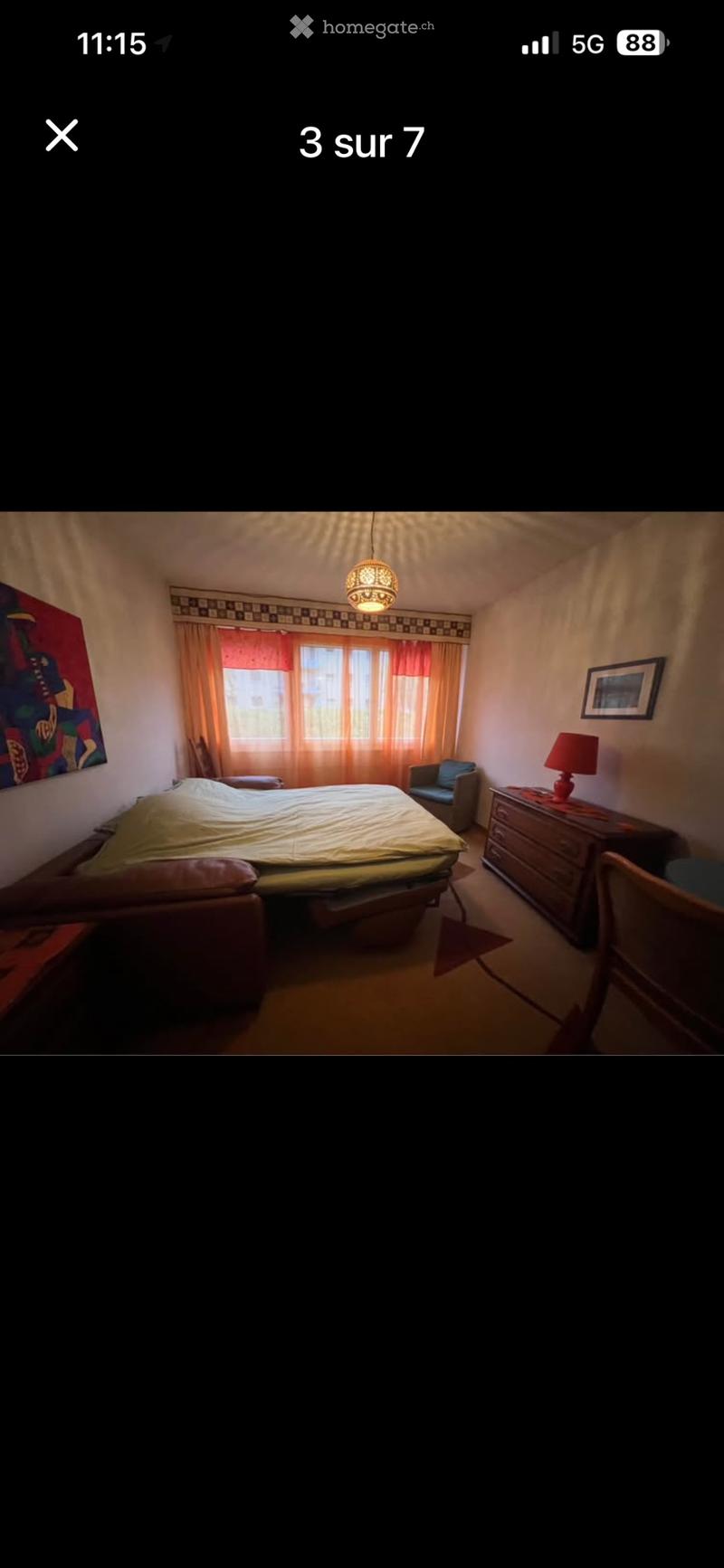 Libre de suite une chambre avec le garage box (2)
