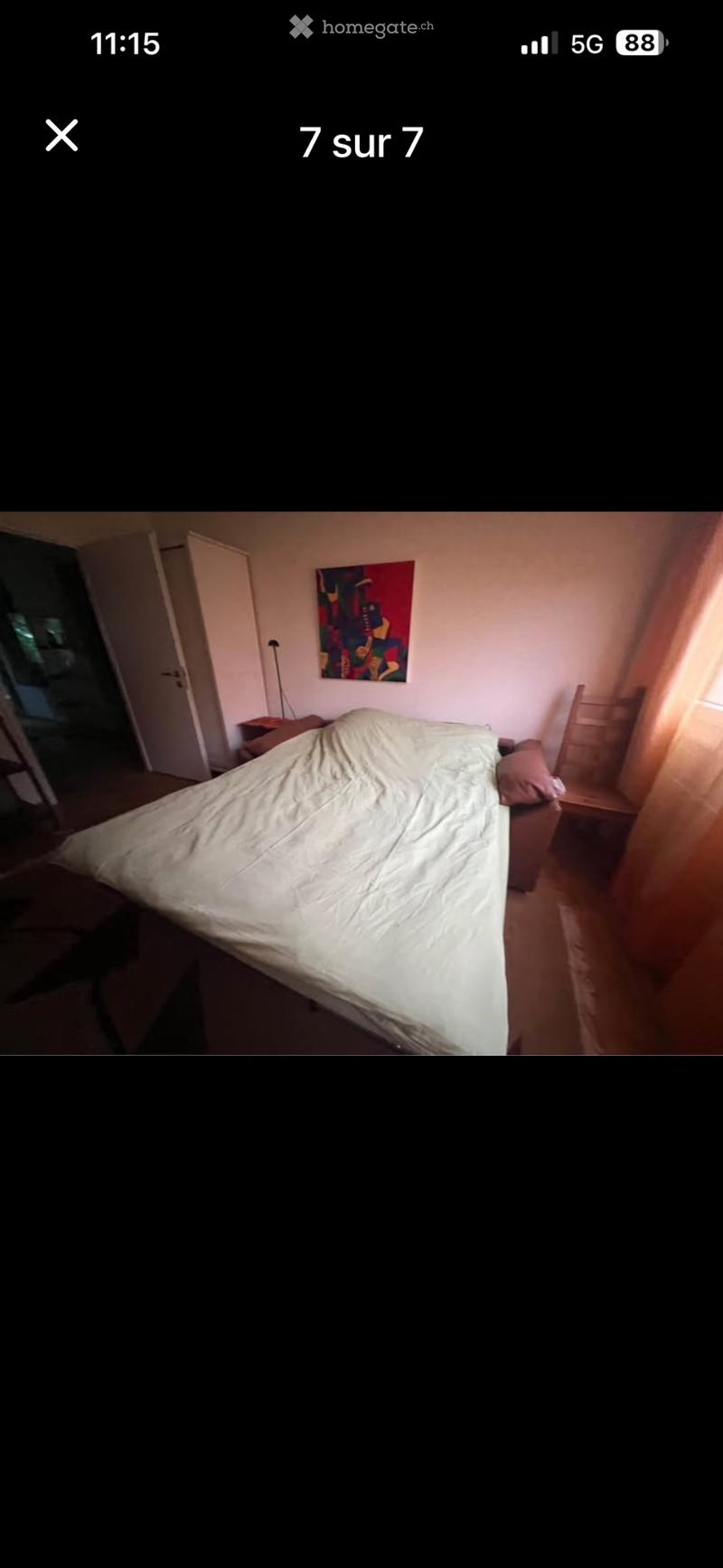 Libre de suite une chambre avec le garage box (4)