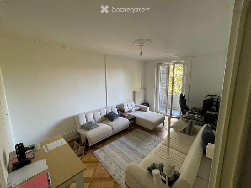 Joli 2,5 pièces à Servette balcon vue parc, au calme (1)