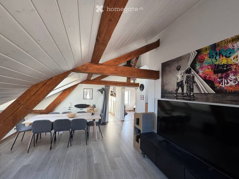Magnifique appartement 3 pièces avec poutres apparentes (1)