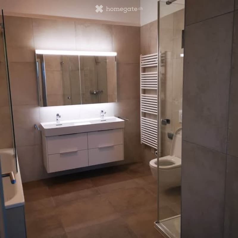 Appartement 3 chambres, 2 salles de bain, jardin et garage. (4)