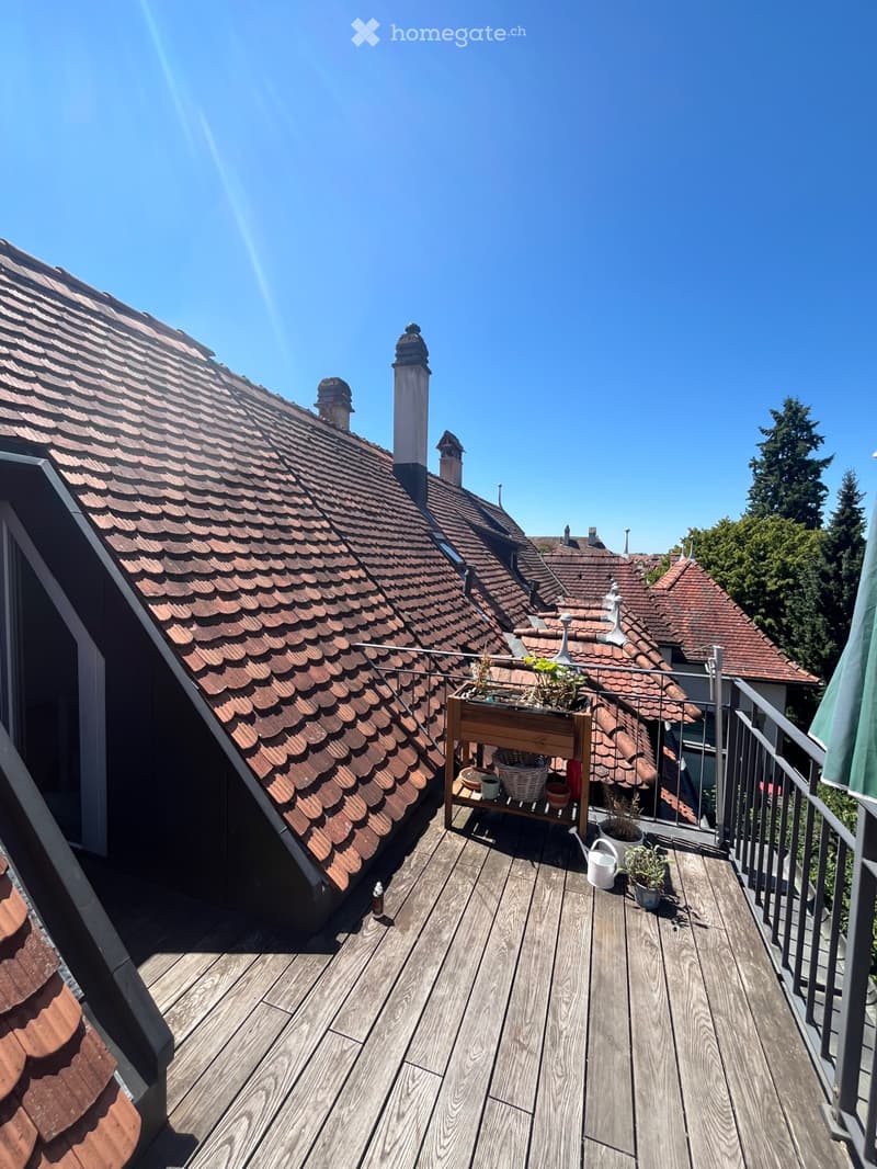 Charmante 75m2 Dachwohnung mit Terrasse im Breitenrain! (2)