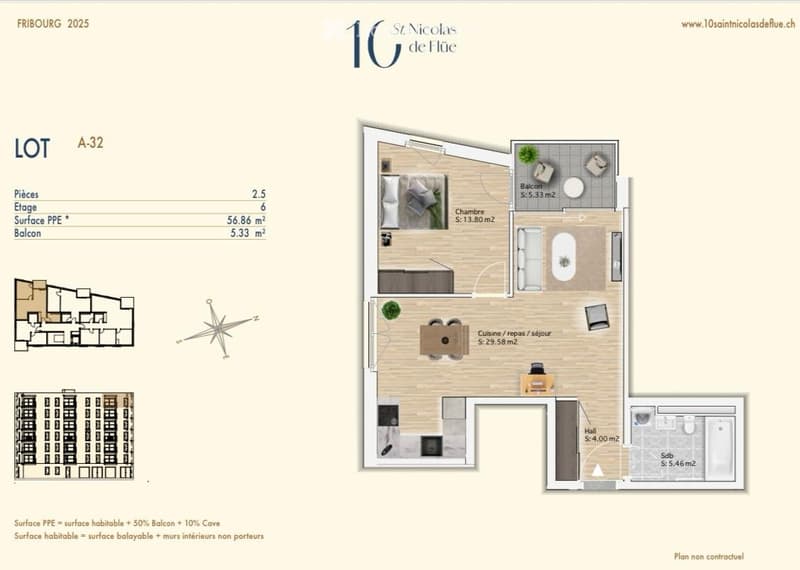 Moderne 2.5-Zimmer-Neubauwohnung mit Balkon (5)