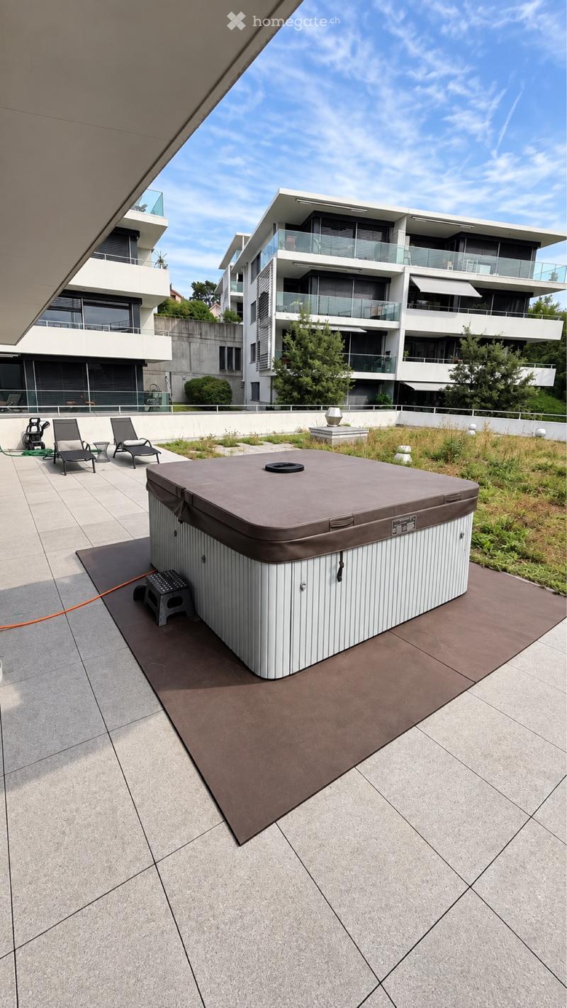Attique 3,5 pièces à Paudex - terrasse, jardin et vue l (4)