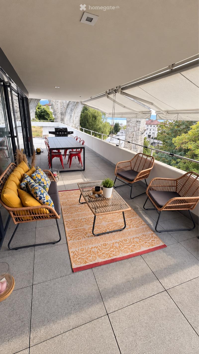 Attique 3,5 pièces à Paudex - terrasse, jardin et vue l (3)