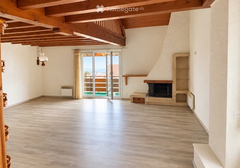Duplex lumineux avec balcon et vue sur le lac  Arzier (3)