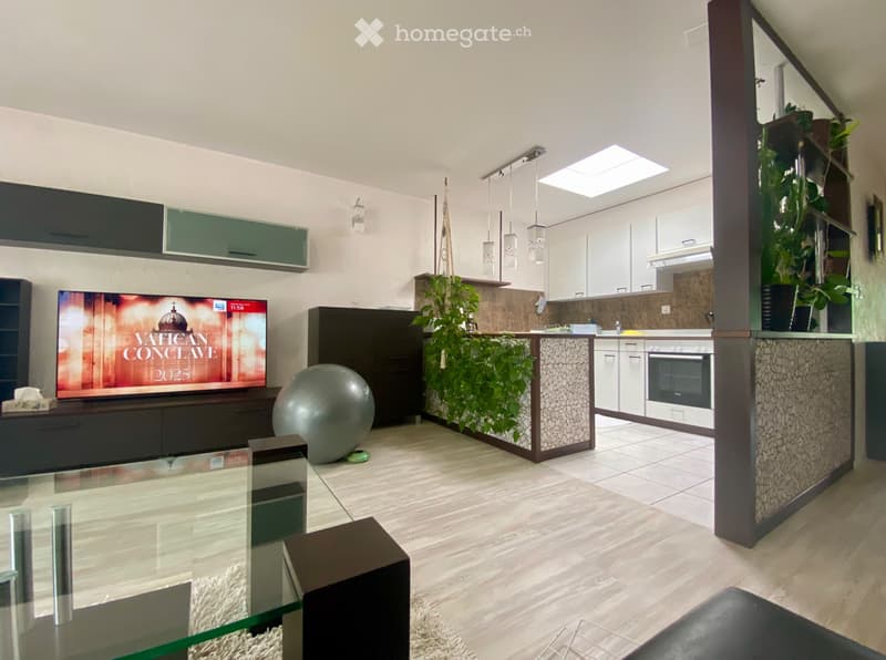 Appartement attique 3,5 à Monthey avec parking et charges (5)