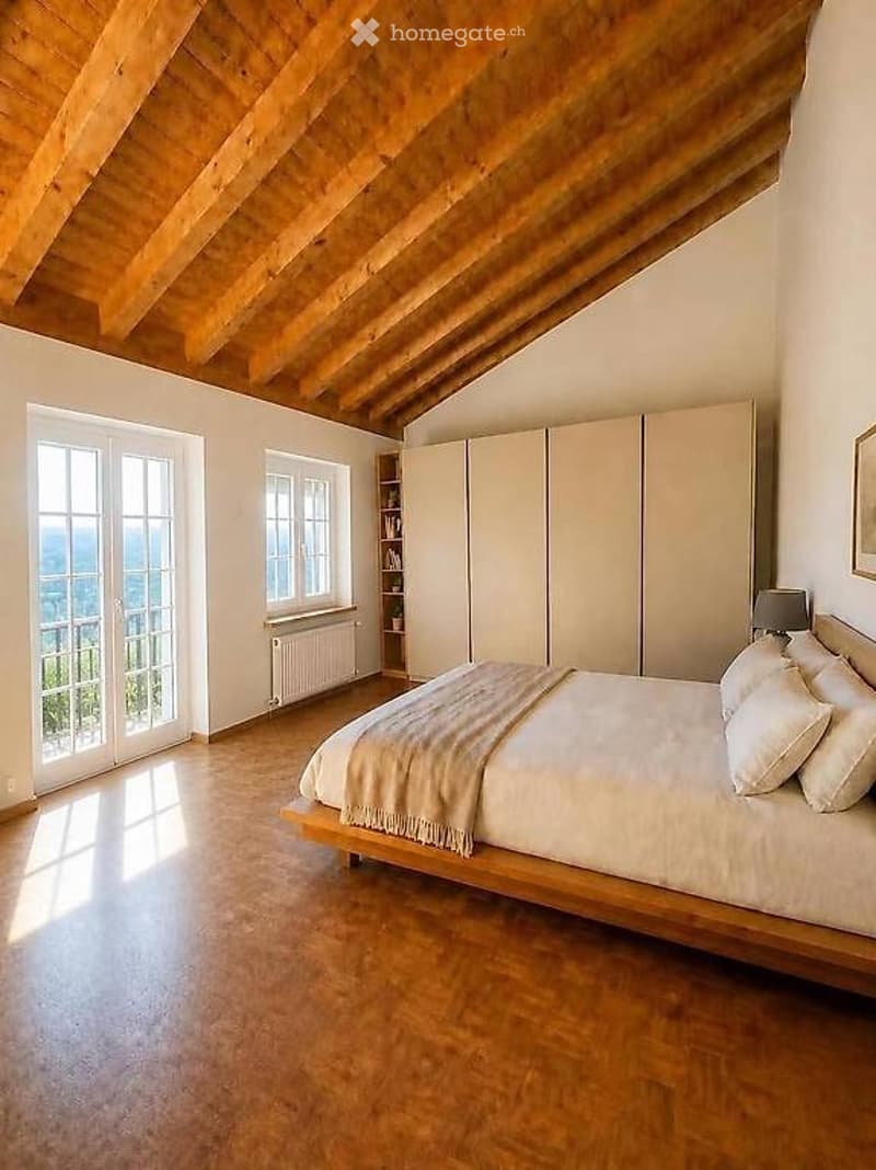 Très bel appartement 110m2 vu sur lac et garage privé (1)