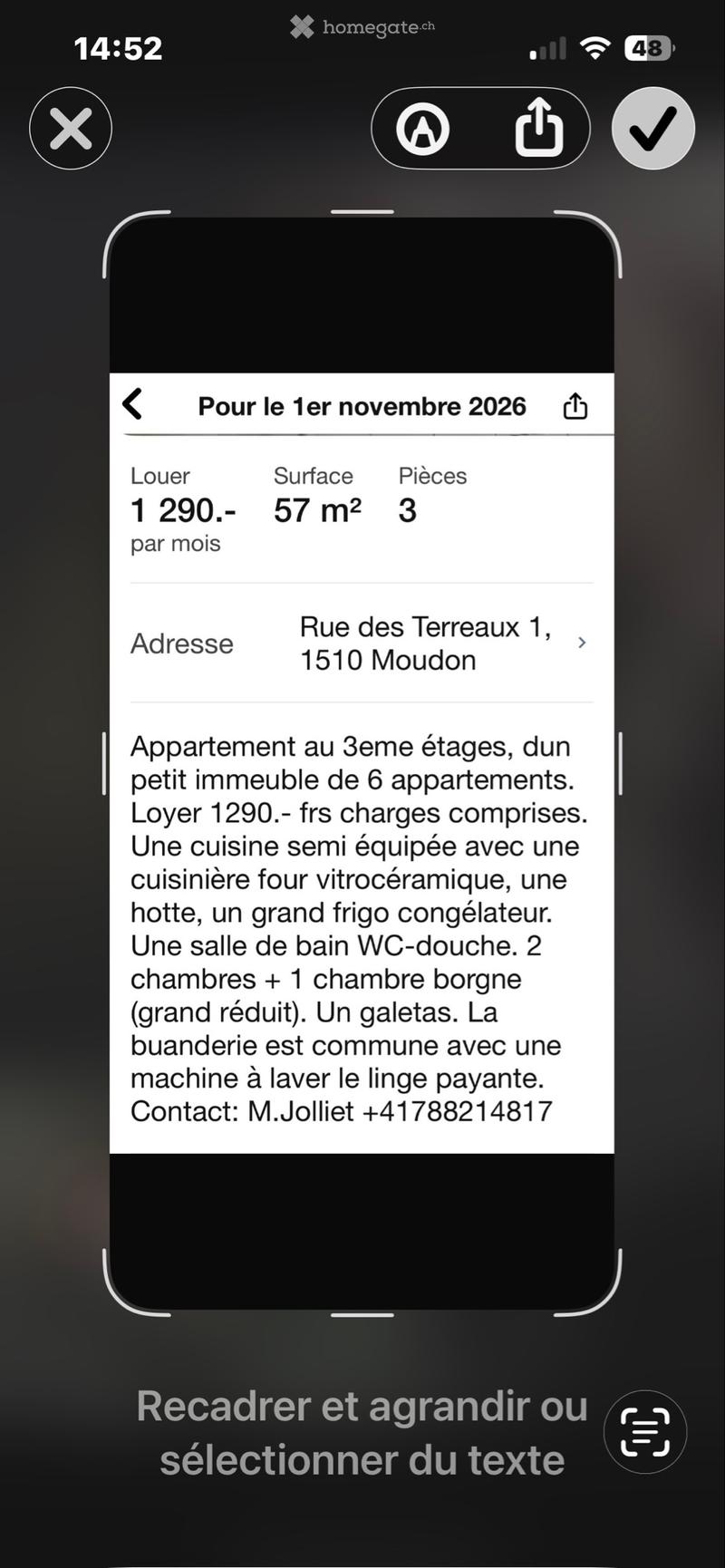 Moudon a louer pour le 1er novembre (1)