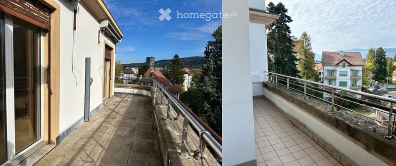 Grand attique 2.5 pièces style loft à Yverdon centre (5)