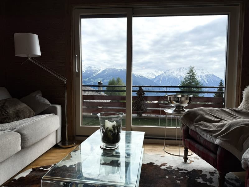 Saison 26/27. Verbier centre, Élégant appartement alpin avec vue panoramique (15)