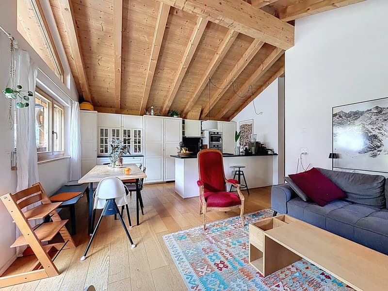 Appartement 3 pièces 65m² au Châble avec balcon (2)