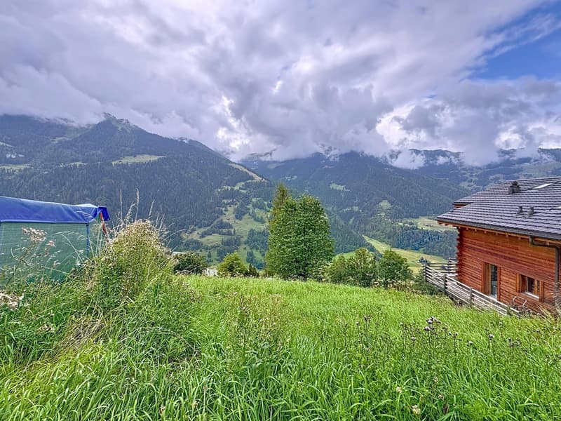 Terrain à bâtir de 459 m² à Sarreyer, vue plongeante sur la vallée (15)