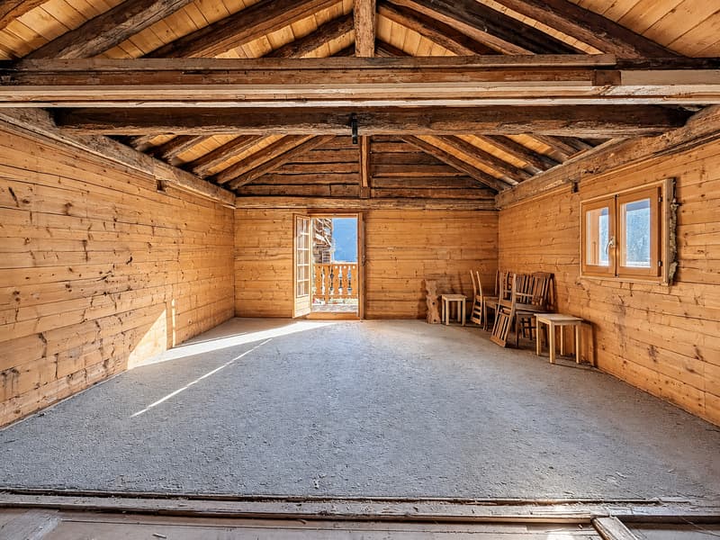 Chalet à rénover – L'âme d'une grange alpine à Sarreyer (2)