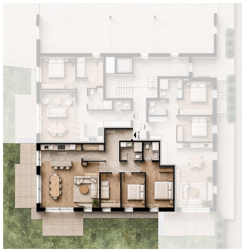 147 m² de plain-pied, le jardin sur deux côtés (15)