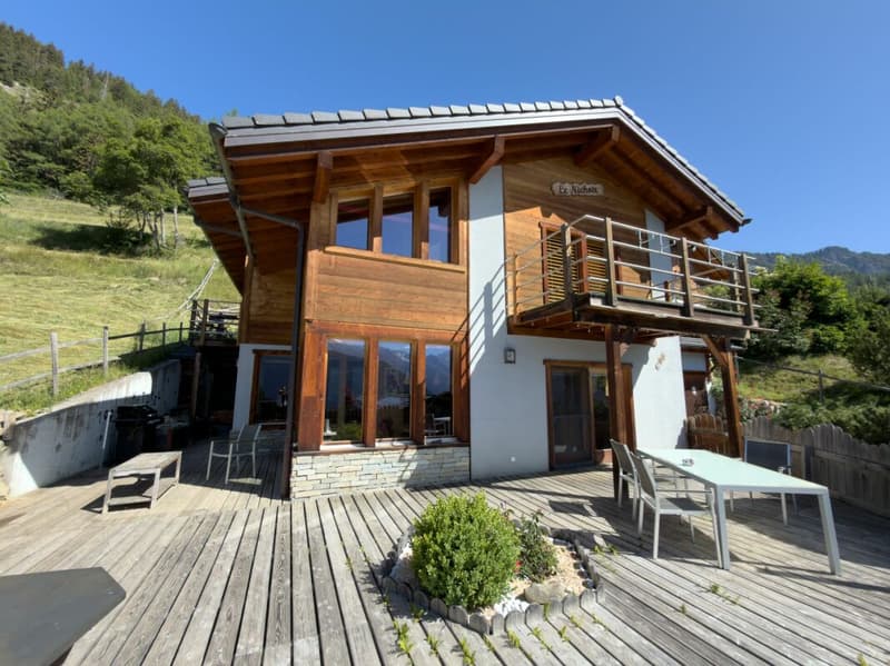 Magnifique maison avec vue panoramique sur les Alpes (15)