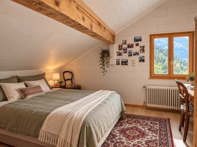 Charmant appartement 3.5 pièces sous les combles à Lourtier (5)