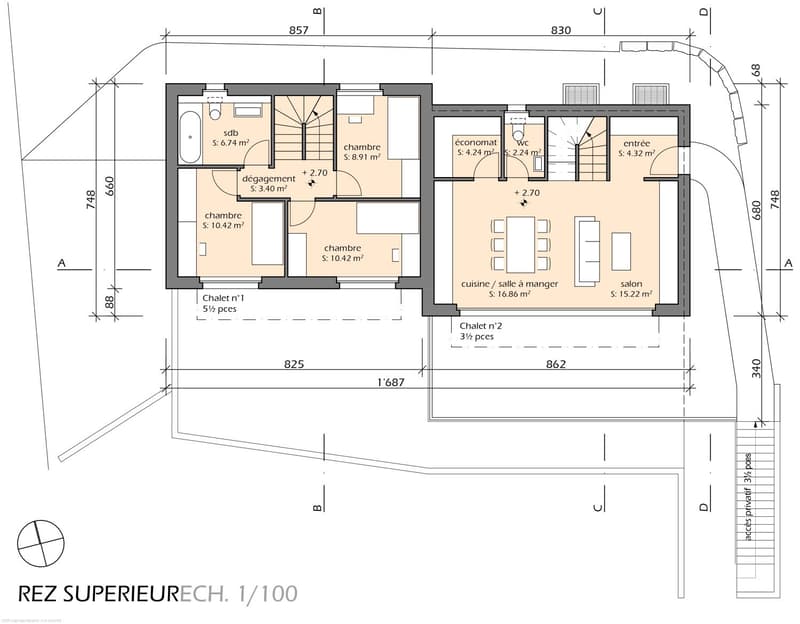 CHALET RÉSIDENTIEL 5.5 PIÈCES « LA DÉLLÈGE » (12)