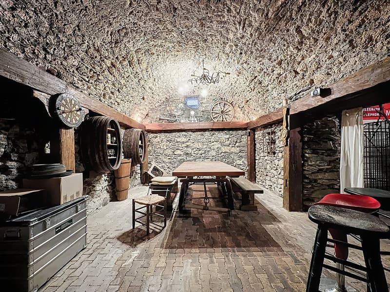 Maison avec deux appartements, carnotzet et garage – Miège (21)