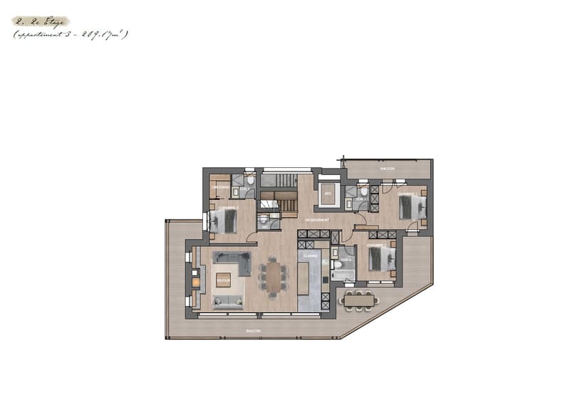 plan 2ème étage