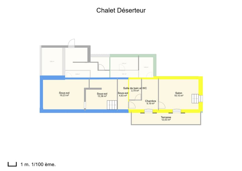 Chalet Déserteur 2 pièces