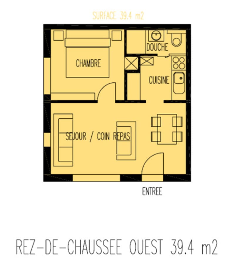 plan de l'appartement