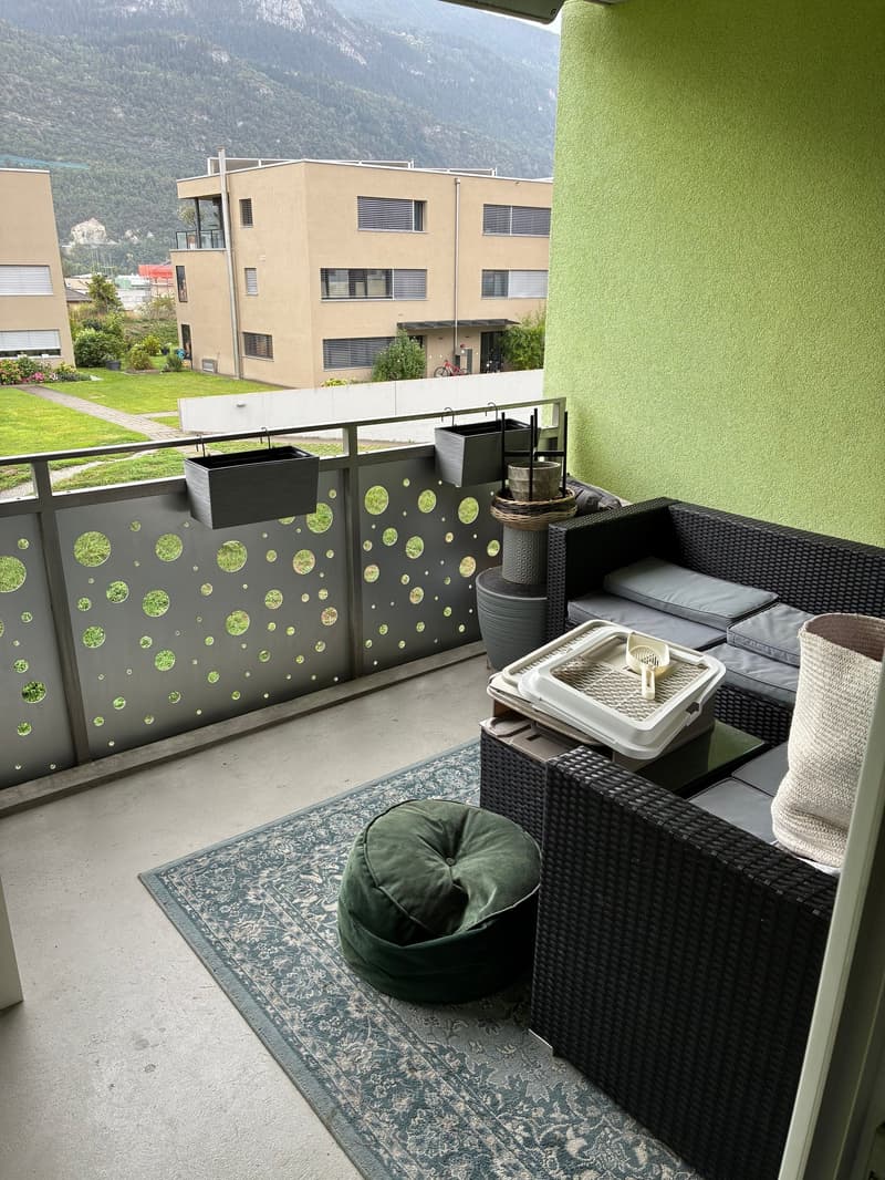 À louer, un joli appartement de 3 pièces 1/2, avec balcon, en plein coeur de Sierre ! (6)