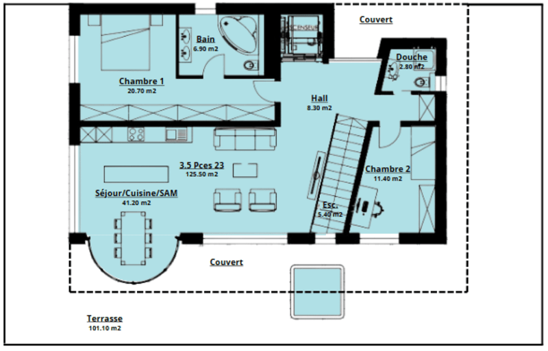 Appartement de 3.5 pièces en attique (7)