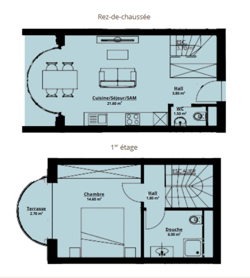 Appartement de 2.5 pièces en duplex (8)