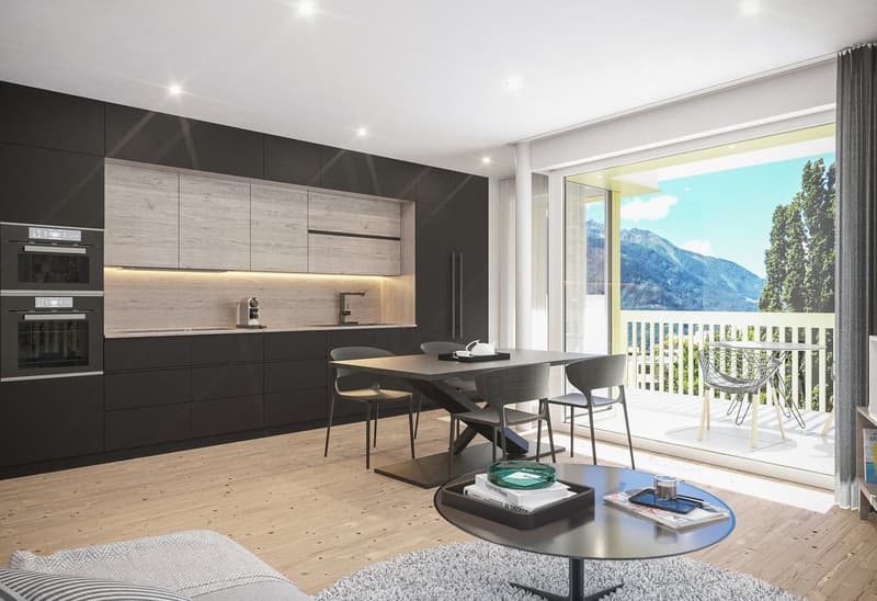 3.5 pièces au centre de Martigny dans nouvelle PPE Le Vieux Pont (5)