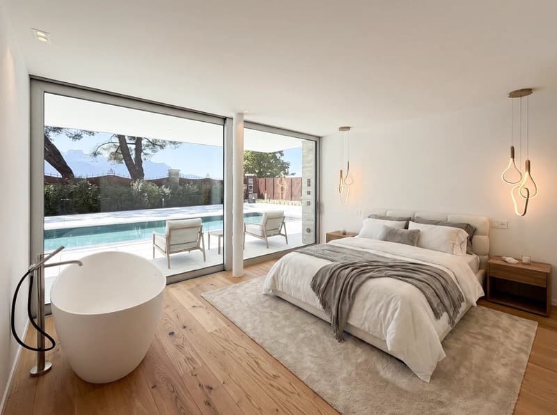 Le Pavillon du Clos – Villa d'exception neuve à Veytaux (22)
