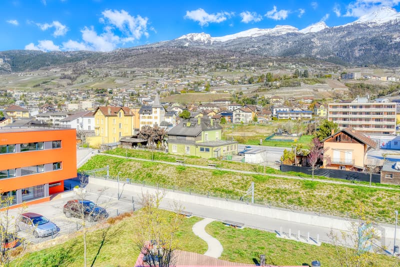 Appartement Sierre - Vue Nord / Wohnung Sierre - Blick nach Norden / Apartment Sierre - North view