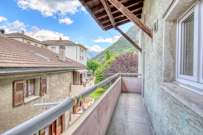 Appartement Chippis - Balcon Nord-Est / Wohnung Chippis - Balkon Nord-Ost / Apartment Chippis - Northeast balcony